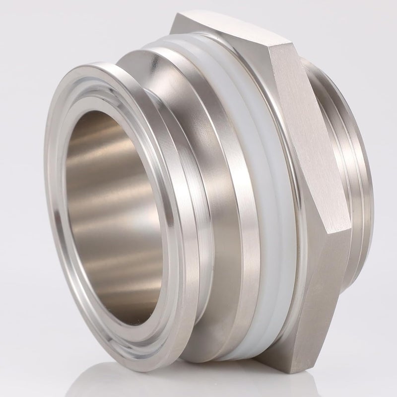 CbeeSo 2.0" Tri Clamp Bulkhead Compression Fittings,Stainless Steel 304 Homebrew Kettle Weldless Bulkhead(2.0" TC) - Image 5